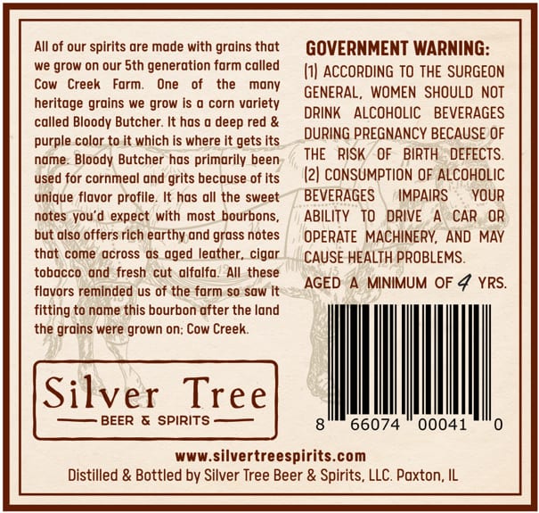 Cow Creek label image 4