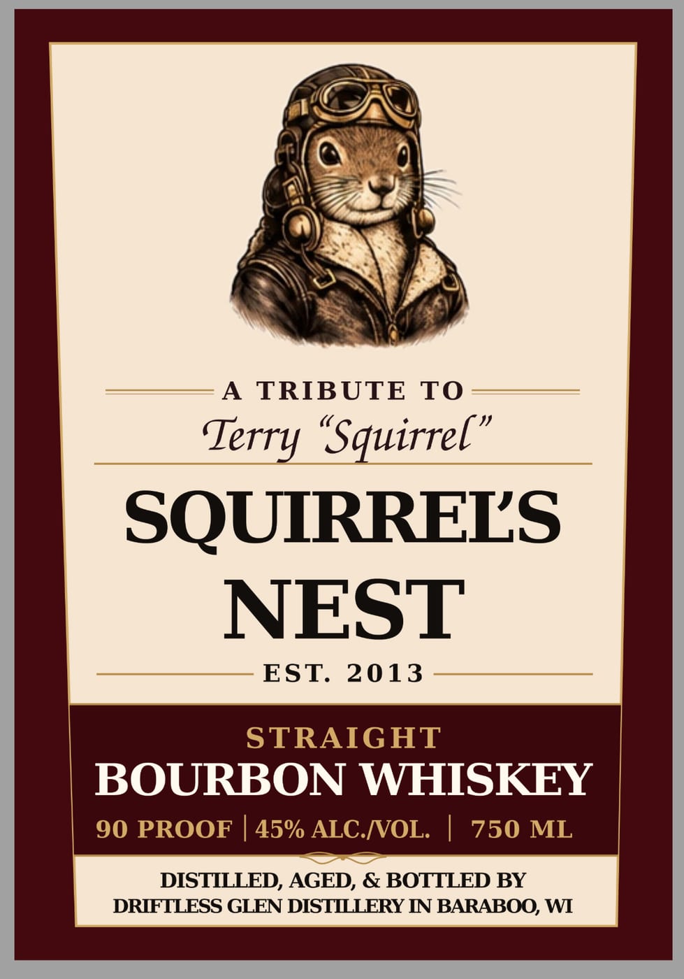 Squirrel's Nest Est. 2013 label