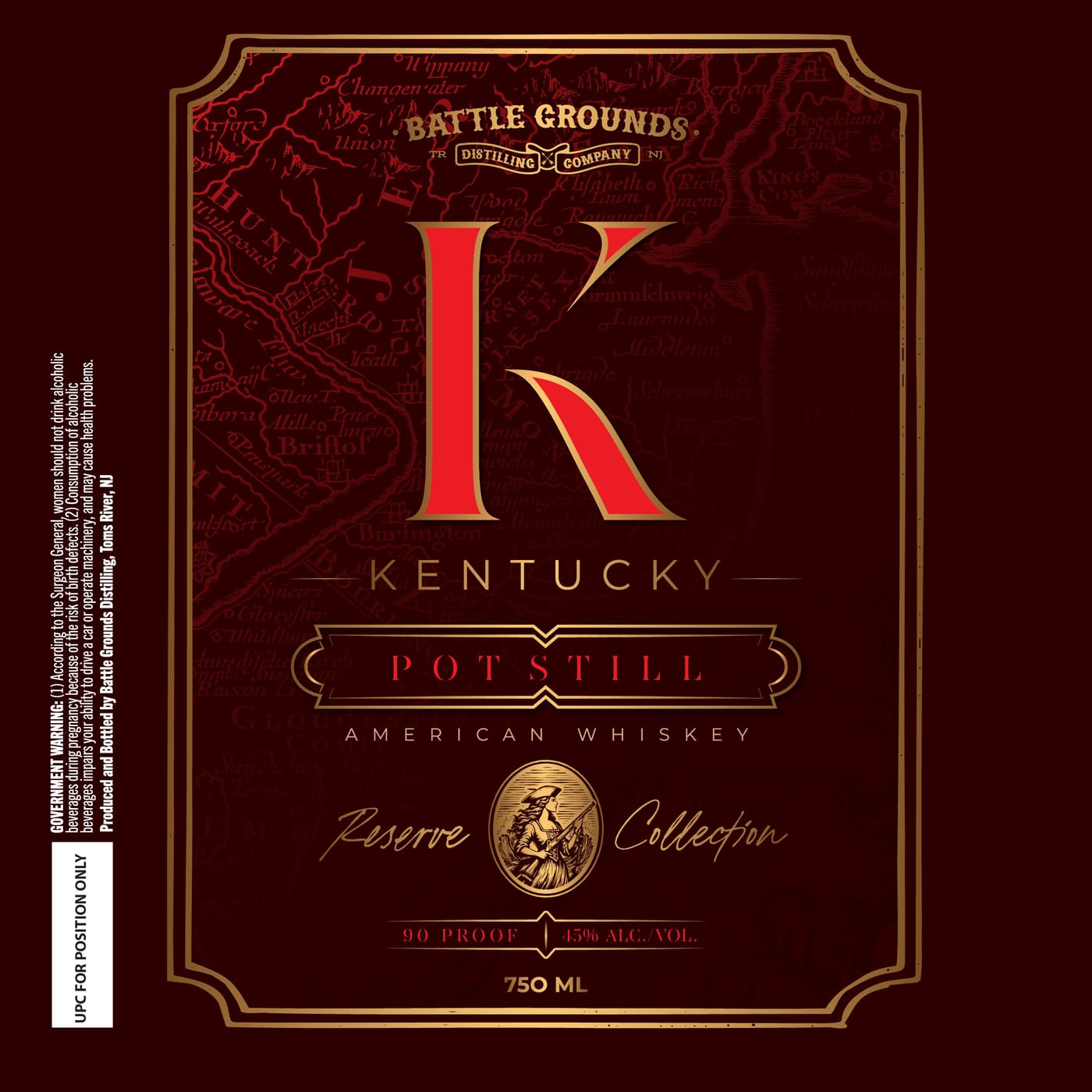 Battle Grounds Distilling CO label