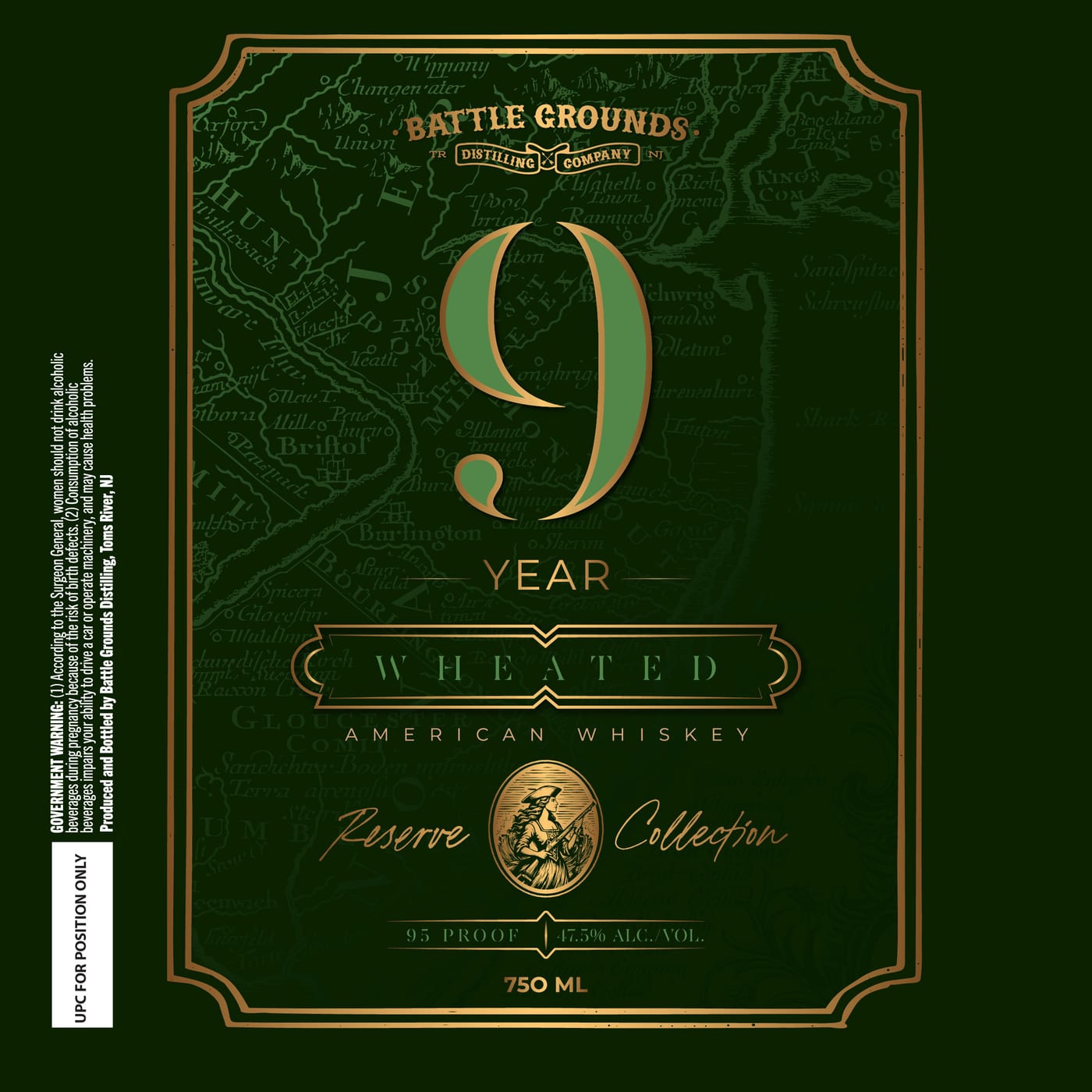 Battle Grounds Distilling CO label