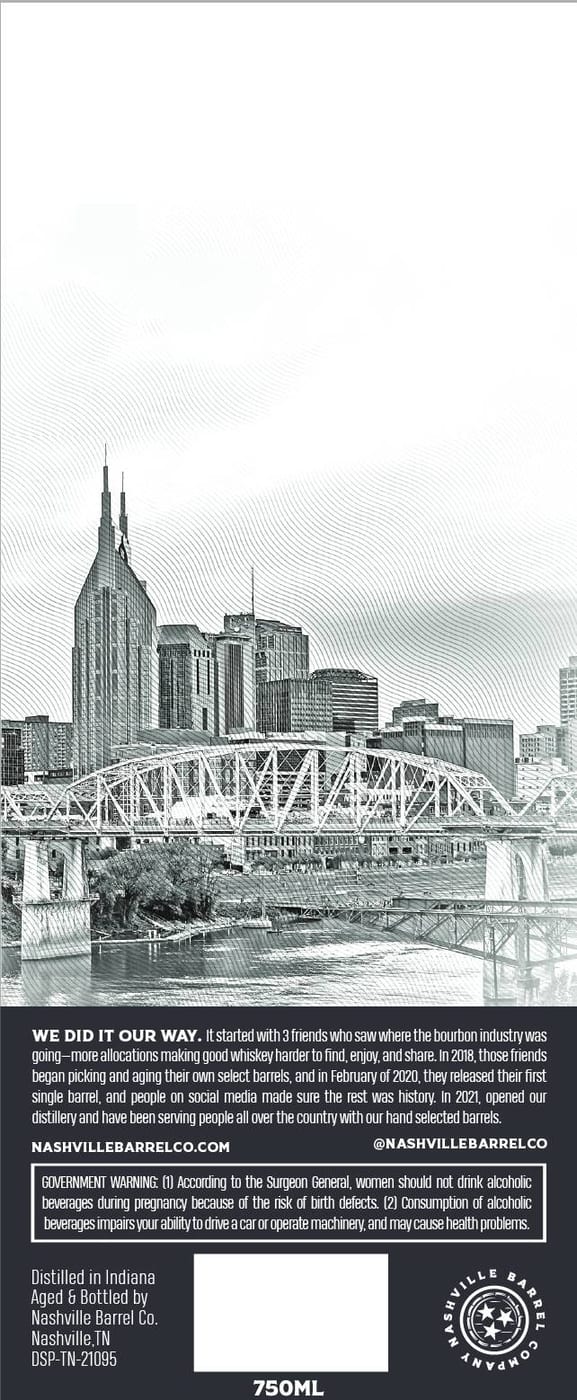 Nashville Barrel CO label image 2