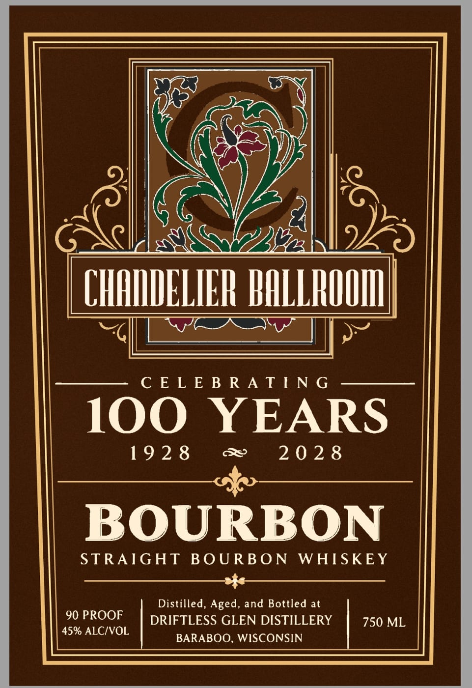 Chandelier Ballroom label