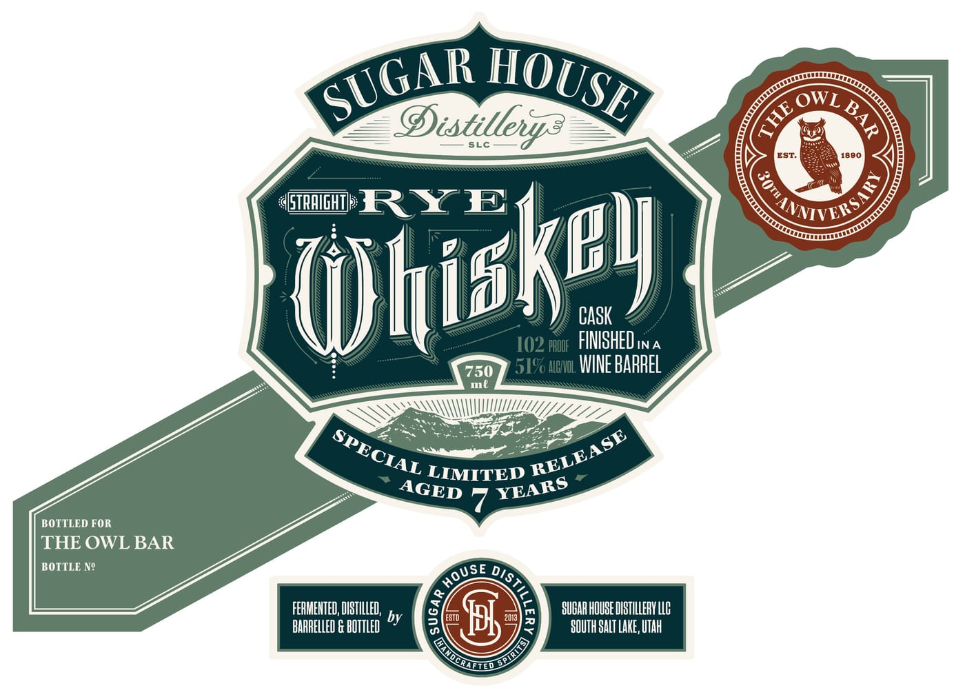 Sugar House Distillery label