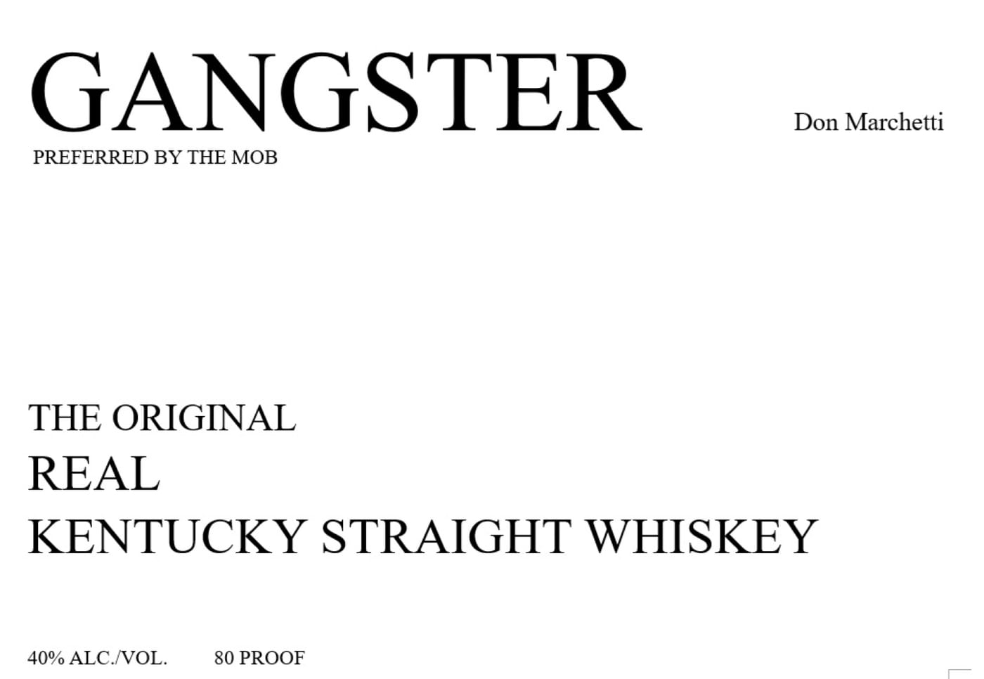 Gangster label