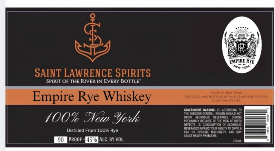 Saint Lawrence Spirits label