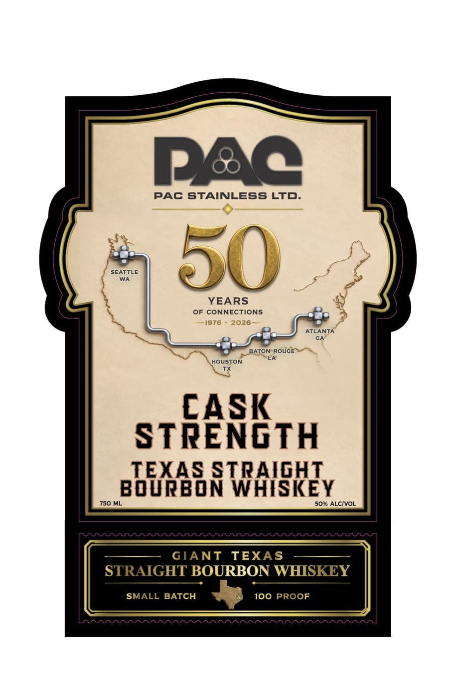 Giant Texas label