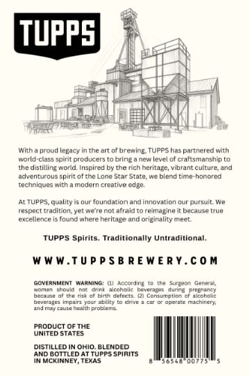 Tupps Spirits label image 2
