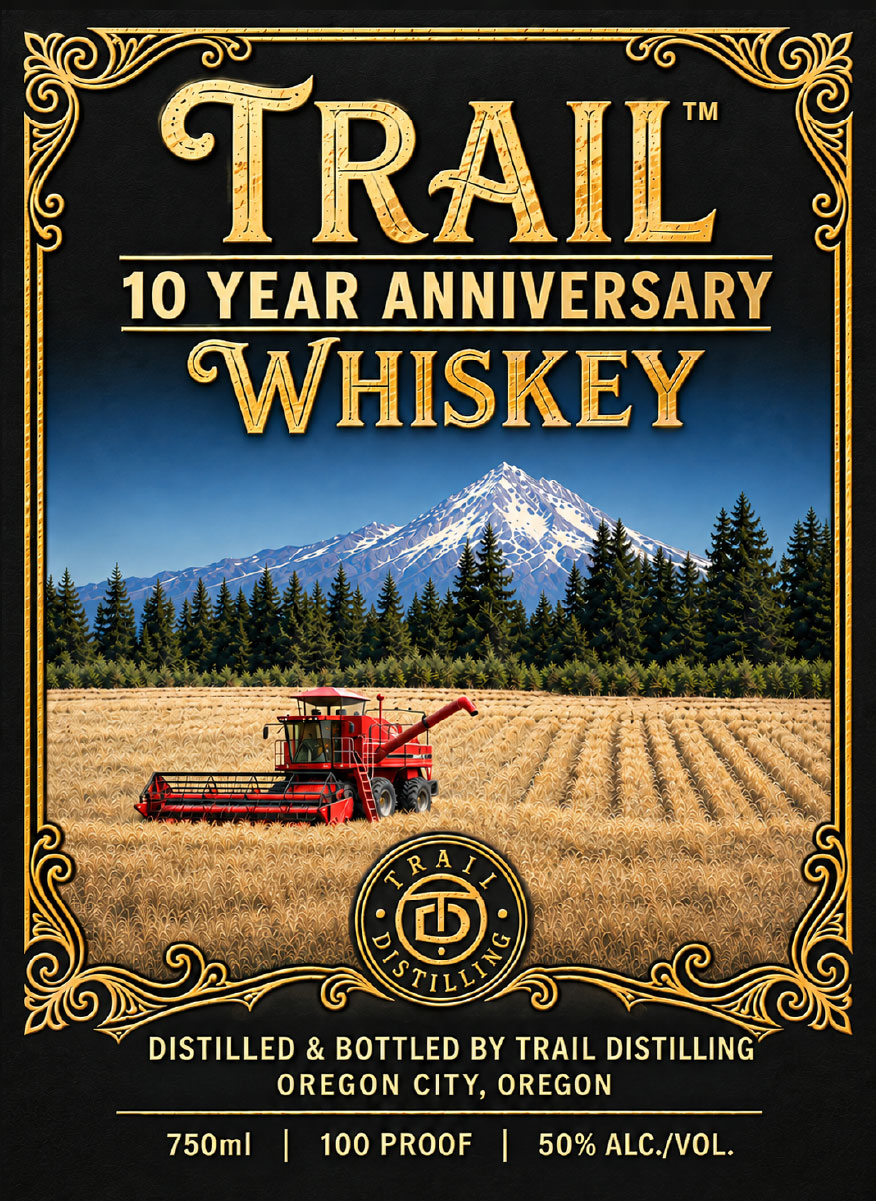 Trail Distilling label