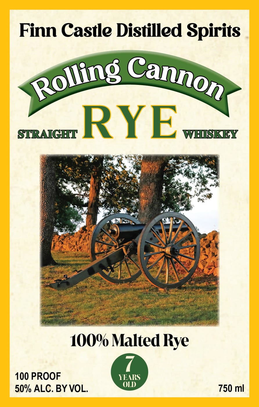 Finn Castle Distilled Spirits label