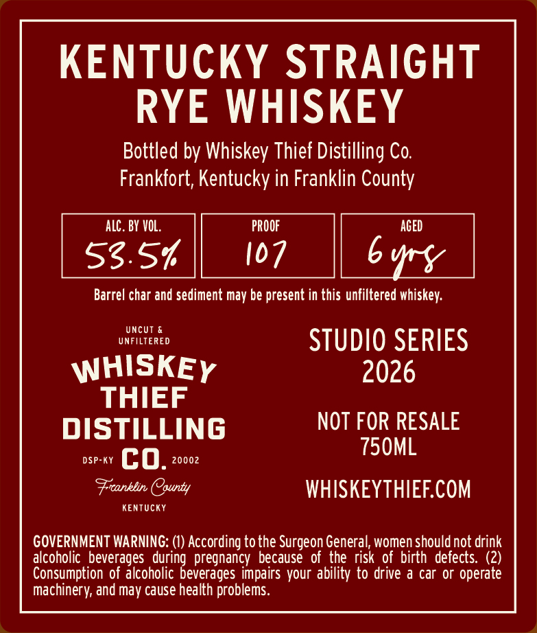 Whiskey Thief Distilling CO. Mighty Oak label image 2