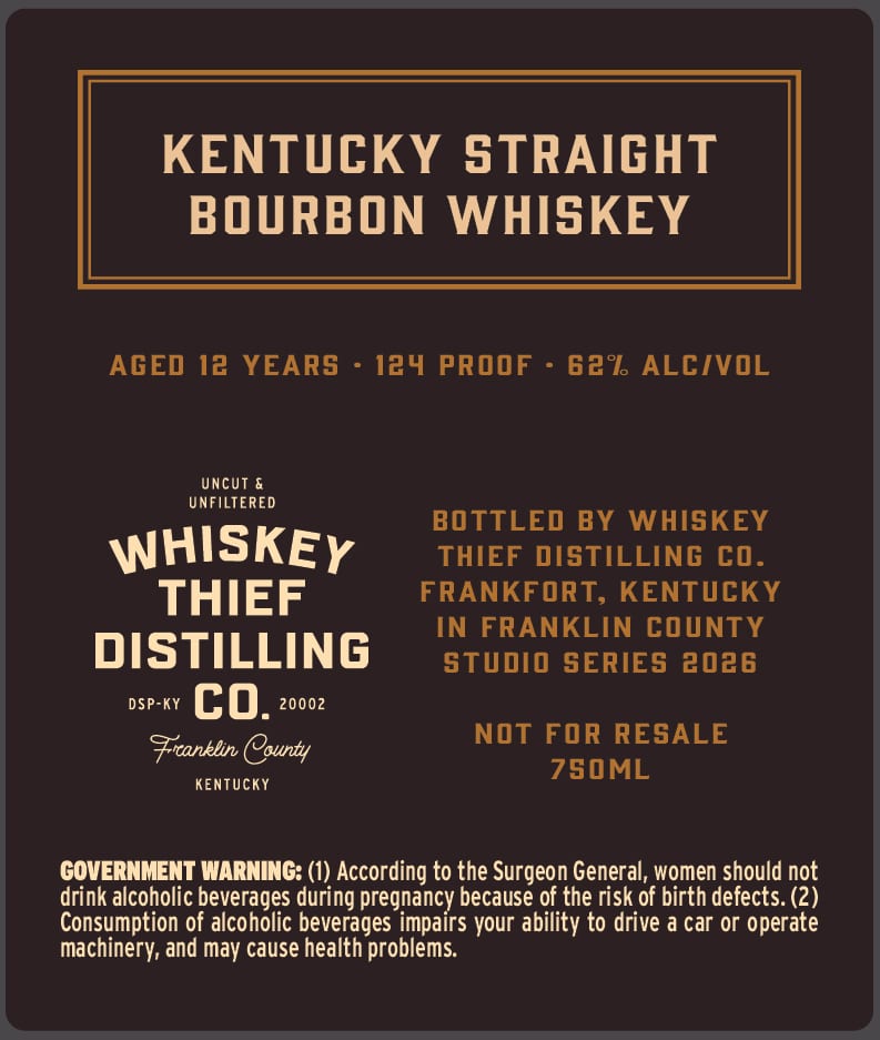 Whiskey Thief Distilling CO. Rhino's Crash label image 2