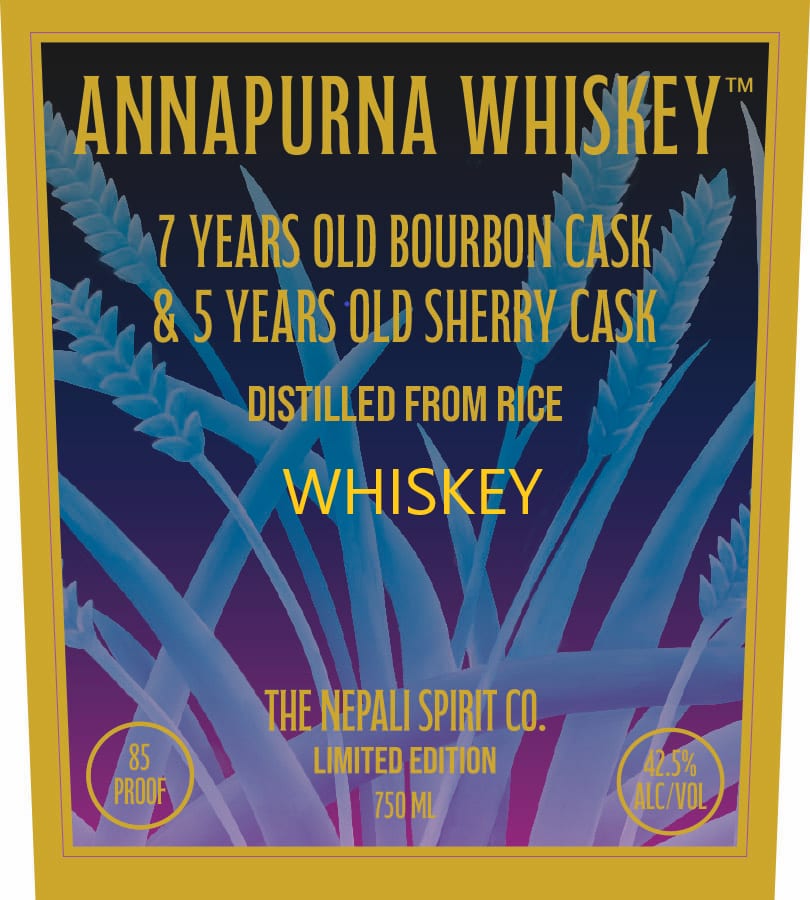 Annapurna Whiskey label