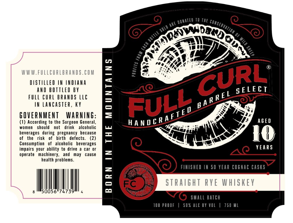 Full Curl label