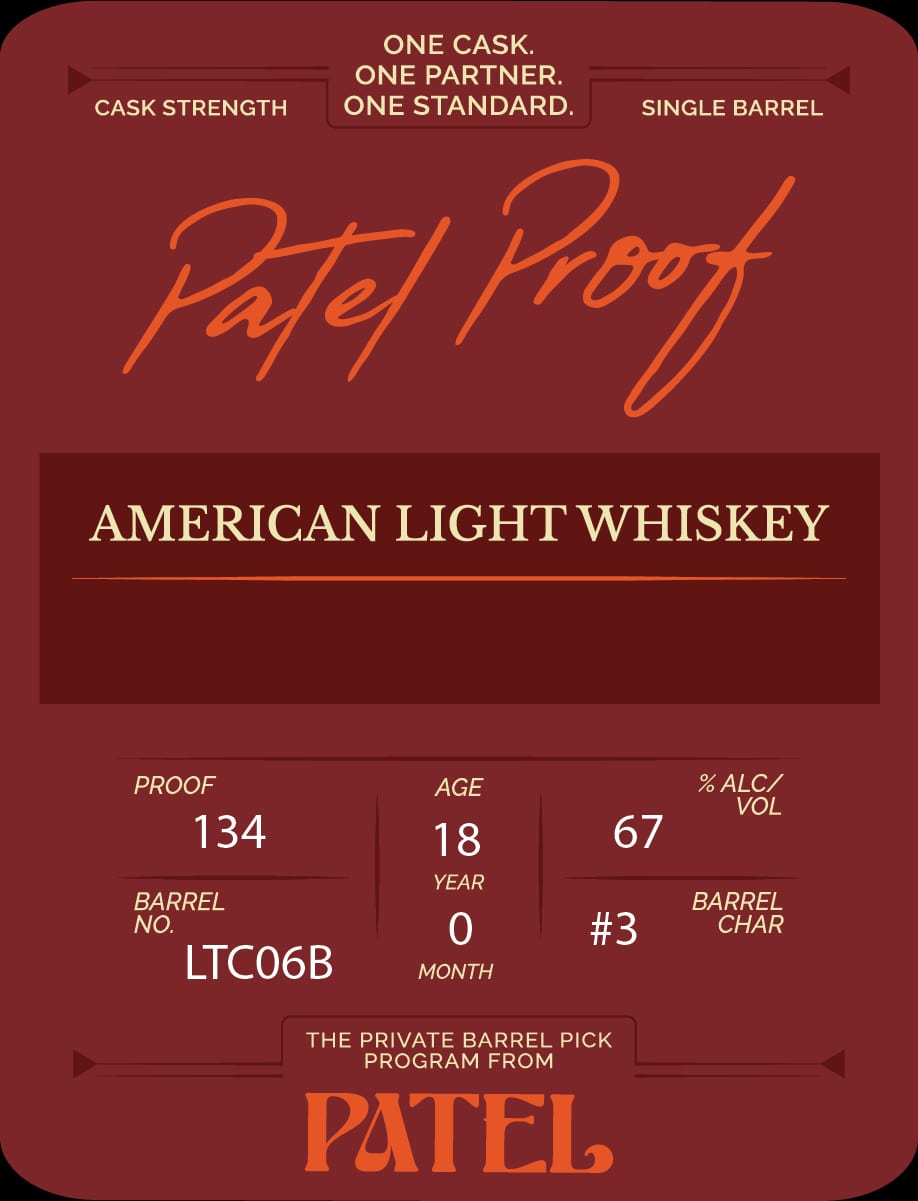 Patel Proof label
