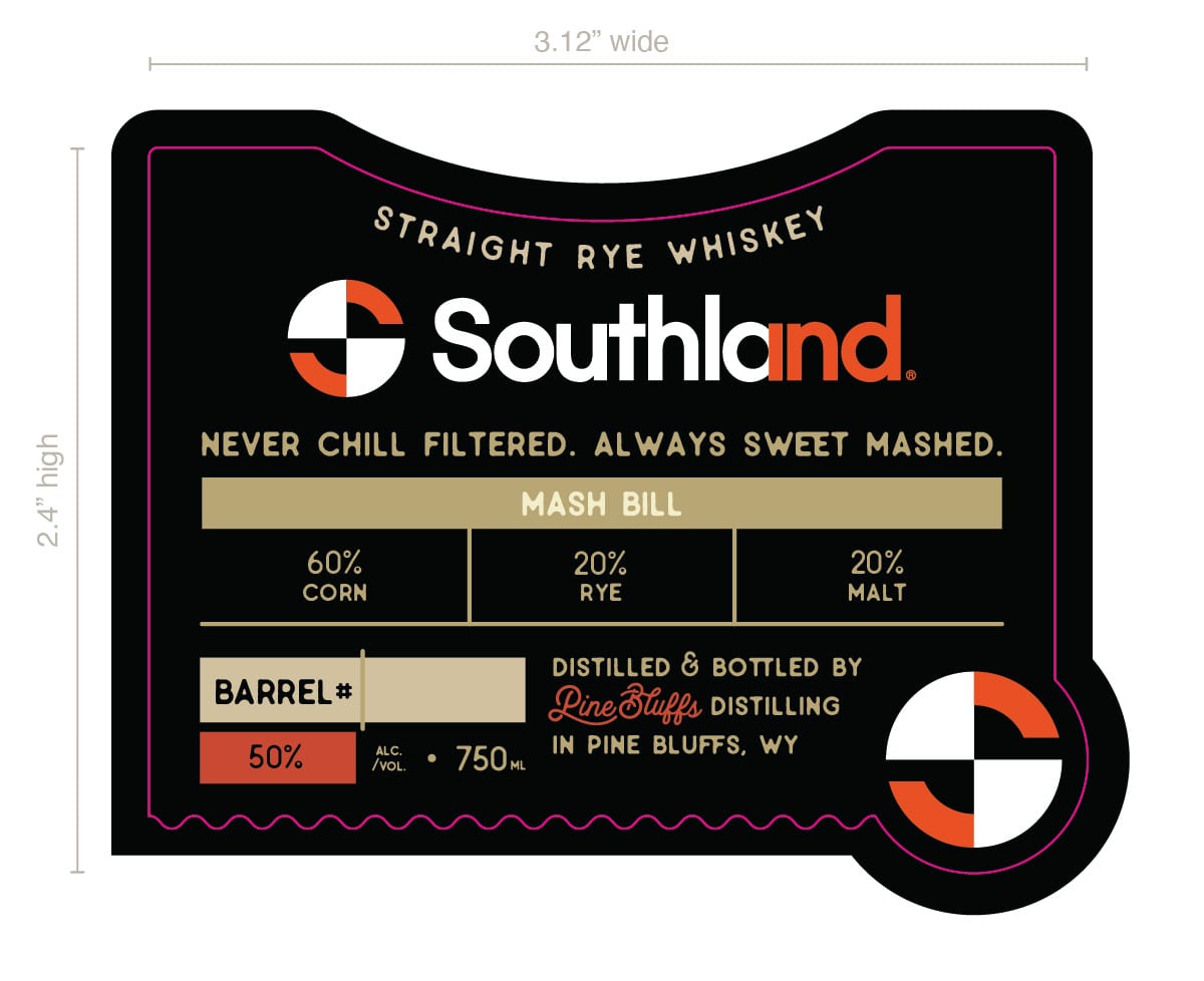 Pine Bluffs Distilling label