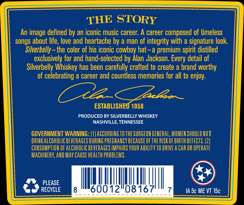 Silverbelly Whiskey label image 2