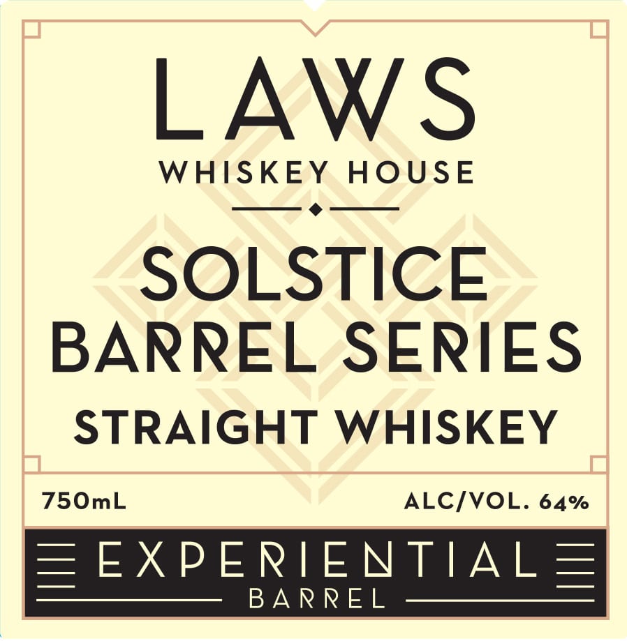 Laws Whiskey House label