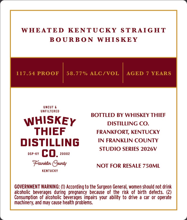 Whiskey Thief Distilling CO. Forever Achiever label image 2