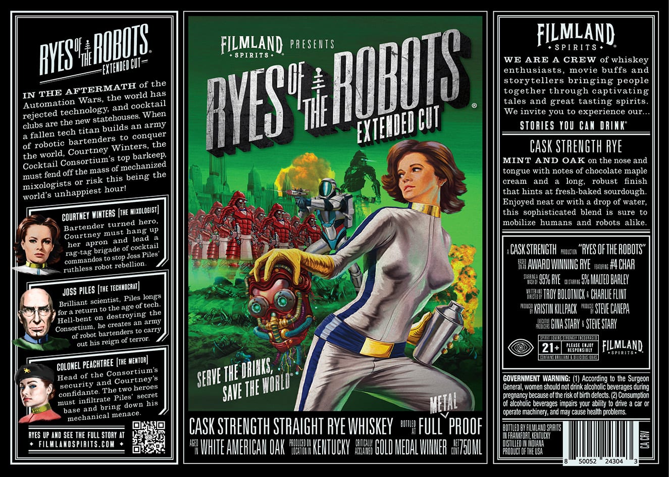 Filmland Spirits label