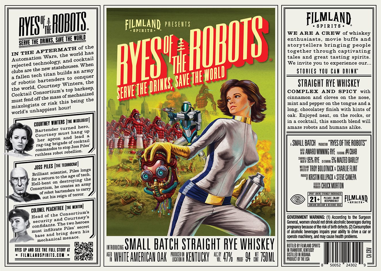 Filmland Spirits label