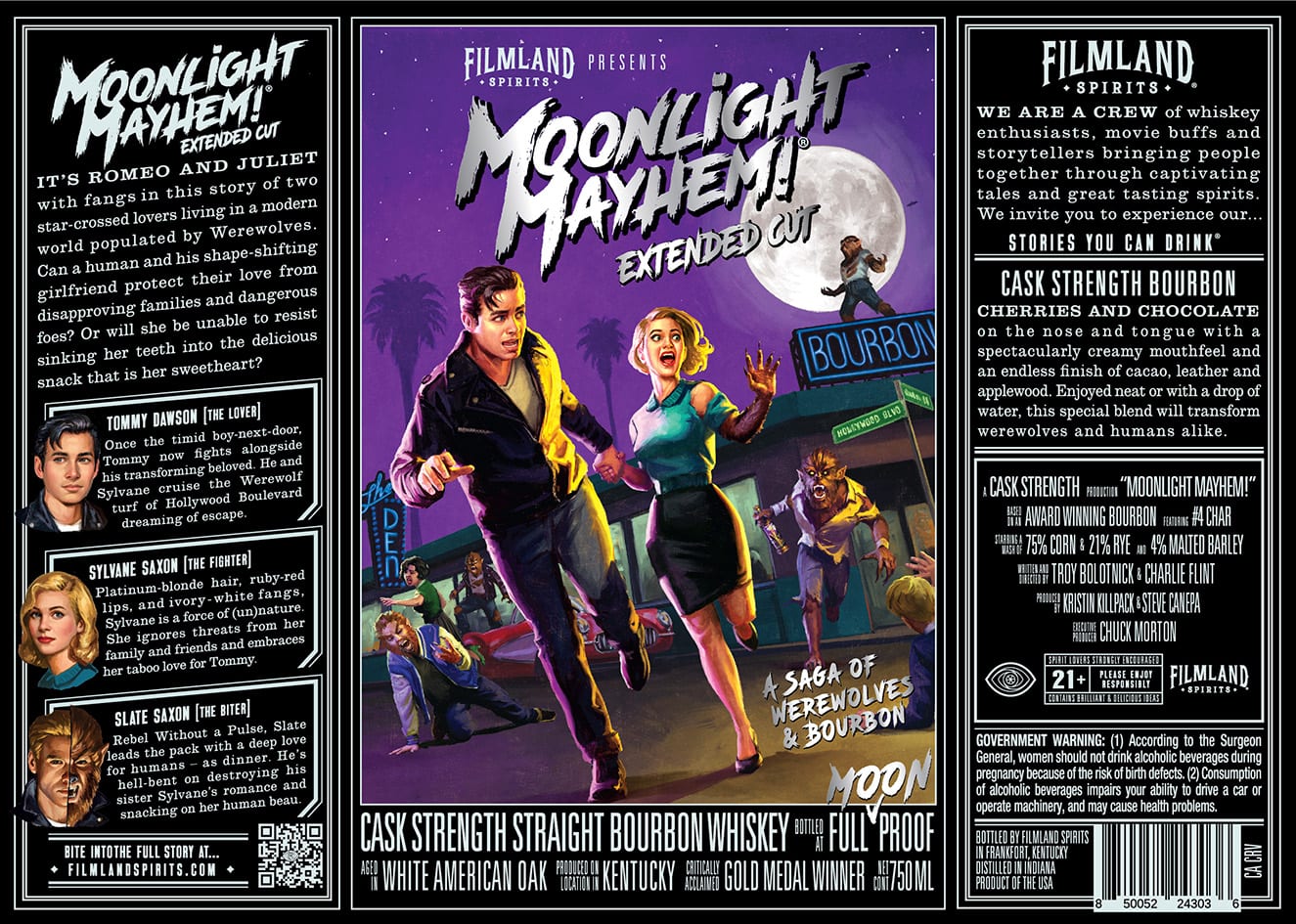 Filmland Spirits label