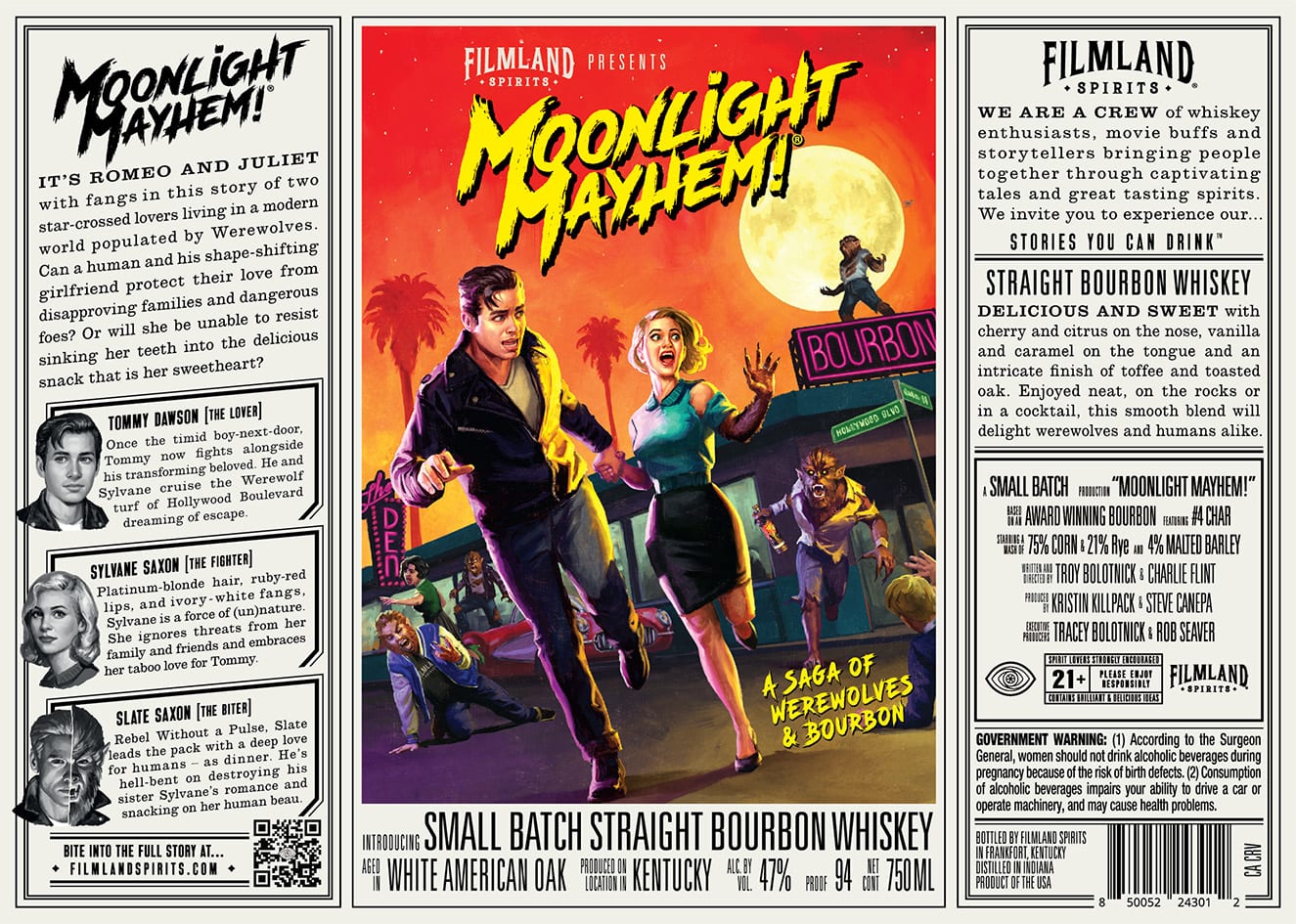 Filmland Spirits label