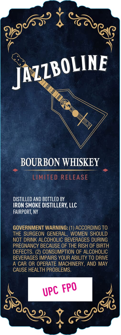 Iron Smoke Distillery Jazzboline label image 2