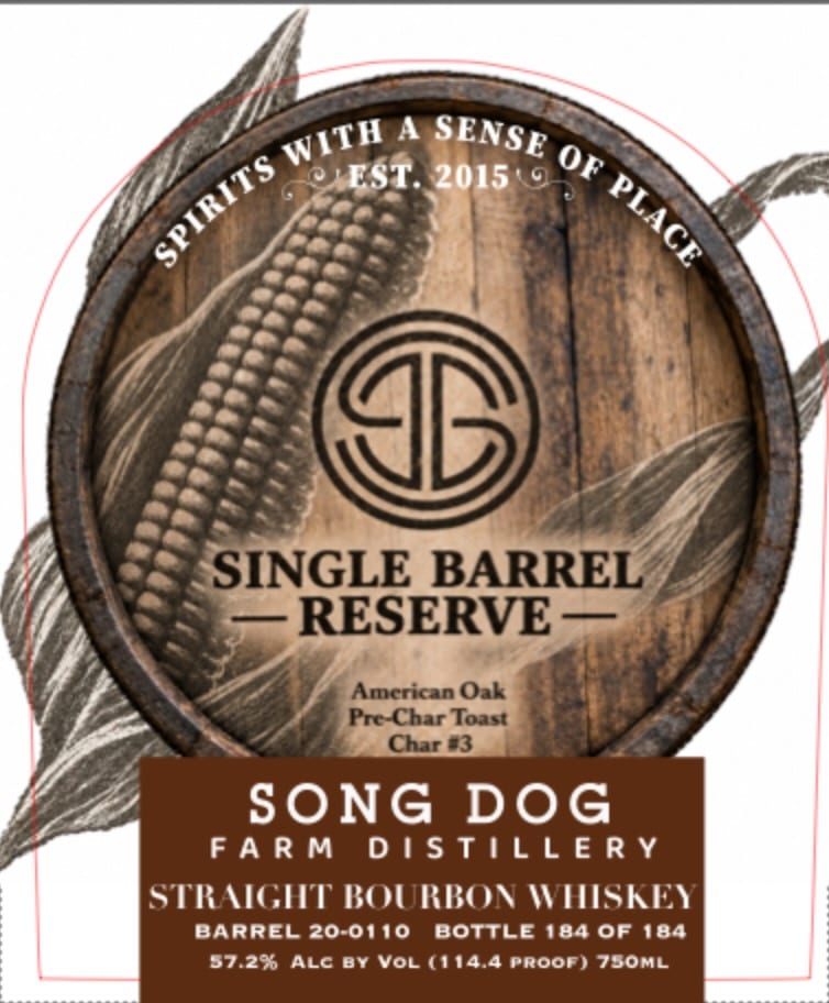 Song Dog Farm Distillery label