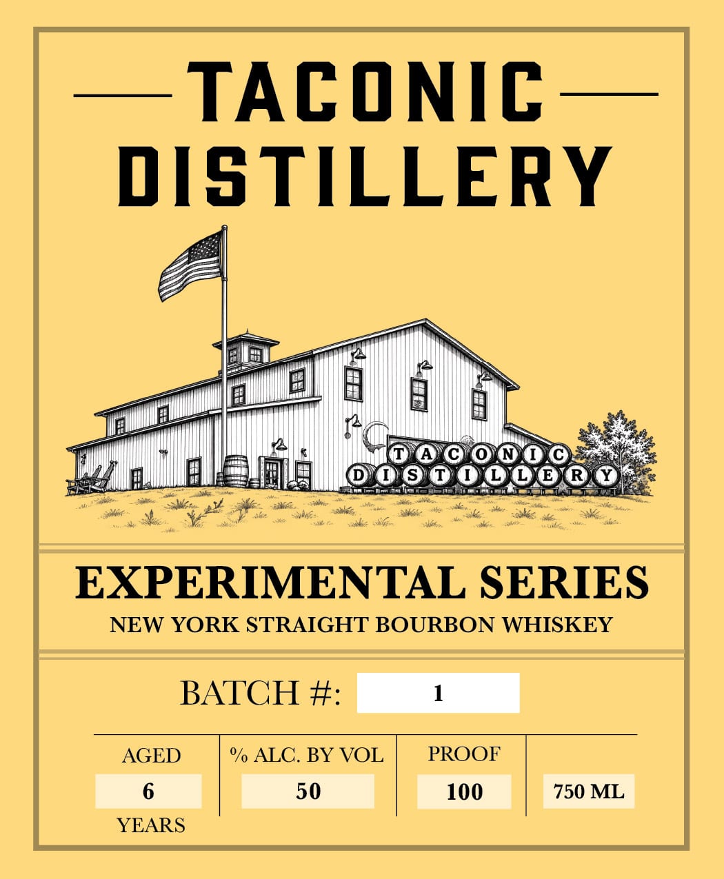 Taconic Distillery label
