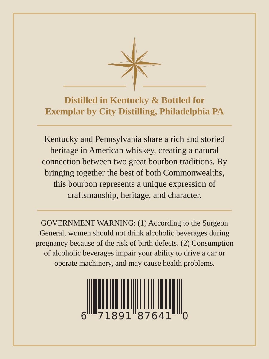 Exemplar Bourbon label image 2