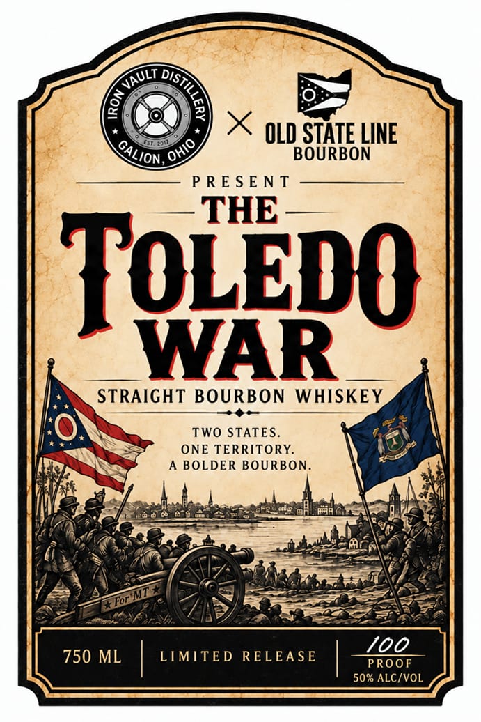 Iron Vault Distillery label