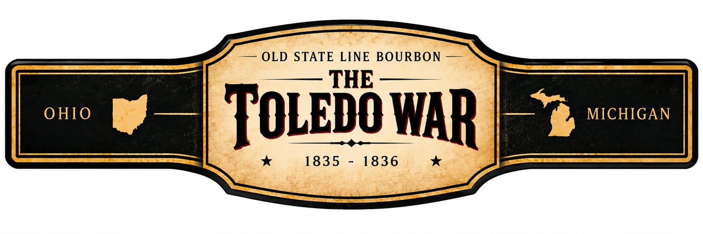 Iron Vault Distillery Toledo War Bourbon label image 3