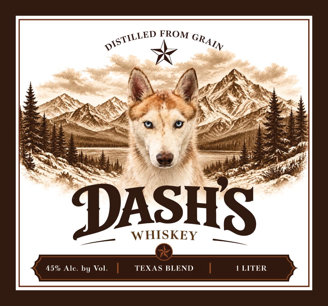 Dash's Whiskey label