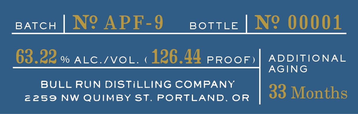 Bull Run Distilling CO. Cellars Fine Wine & Spirits label image 2