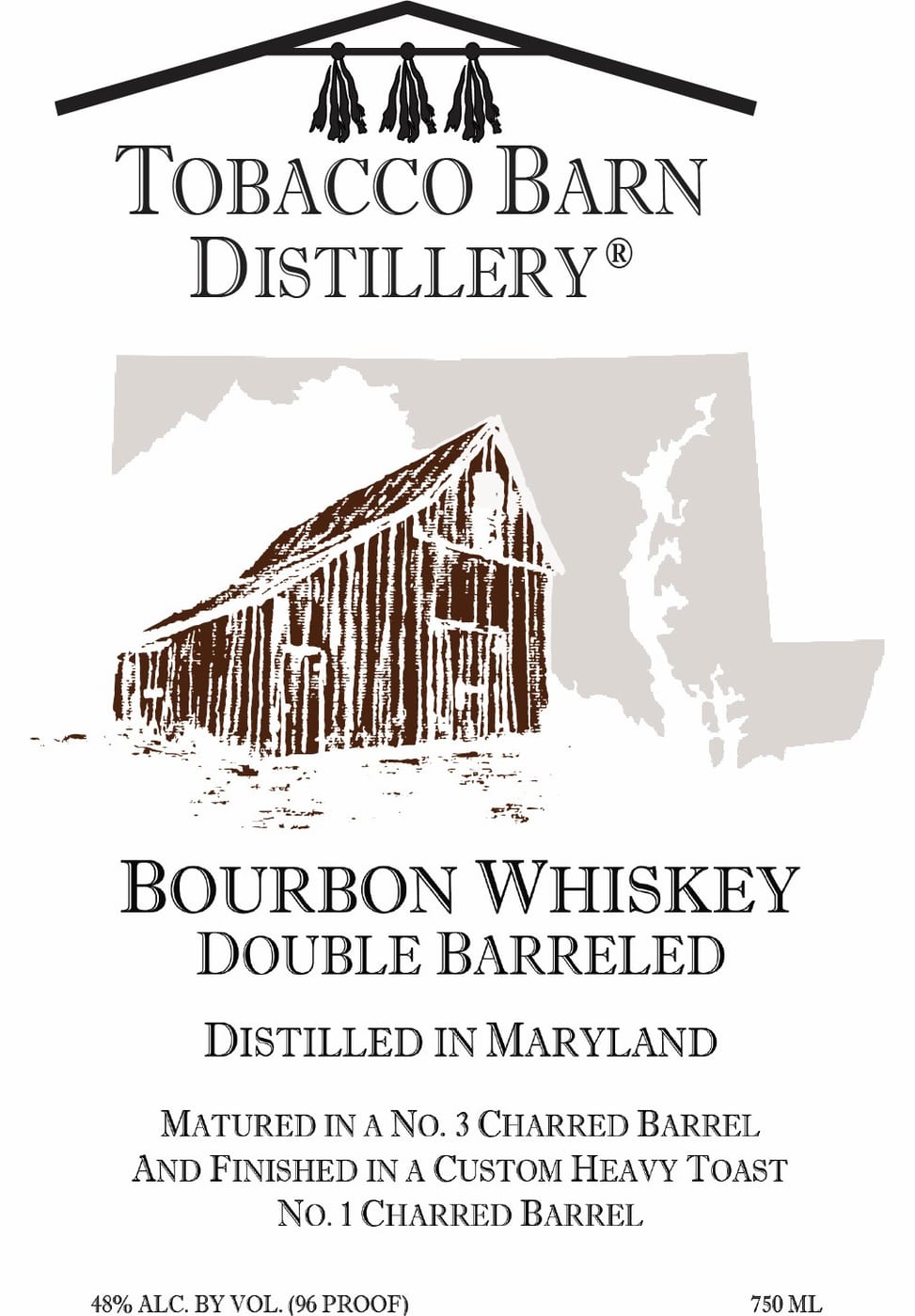 Tobacco Barn Distillery label