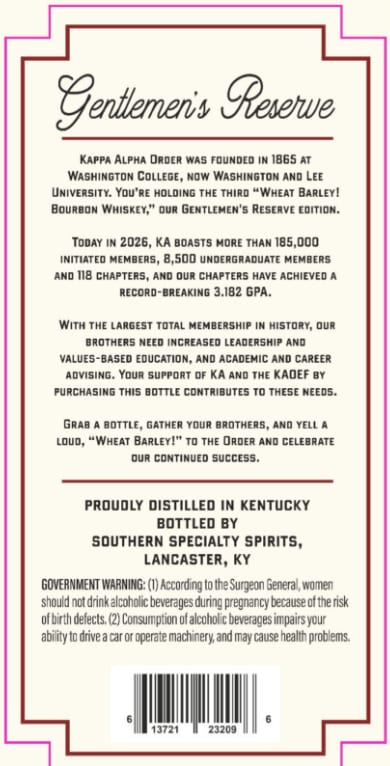 Gentleman's Reserve label image 2