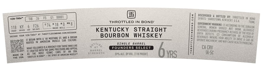 Throttled In Bond label