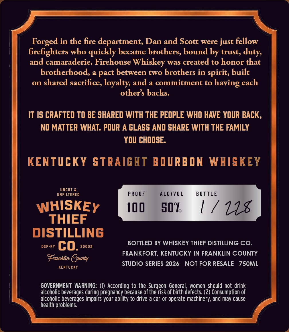 Whiskey Thief Distilling CO. label image 2
