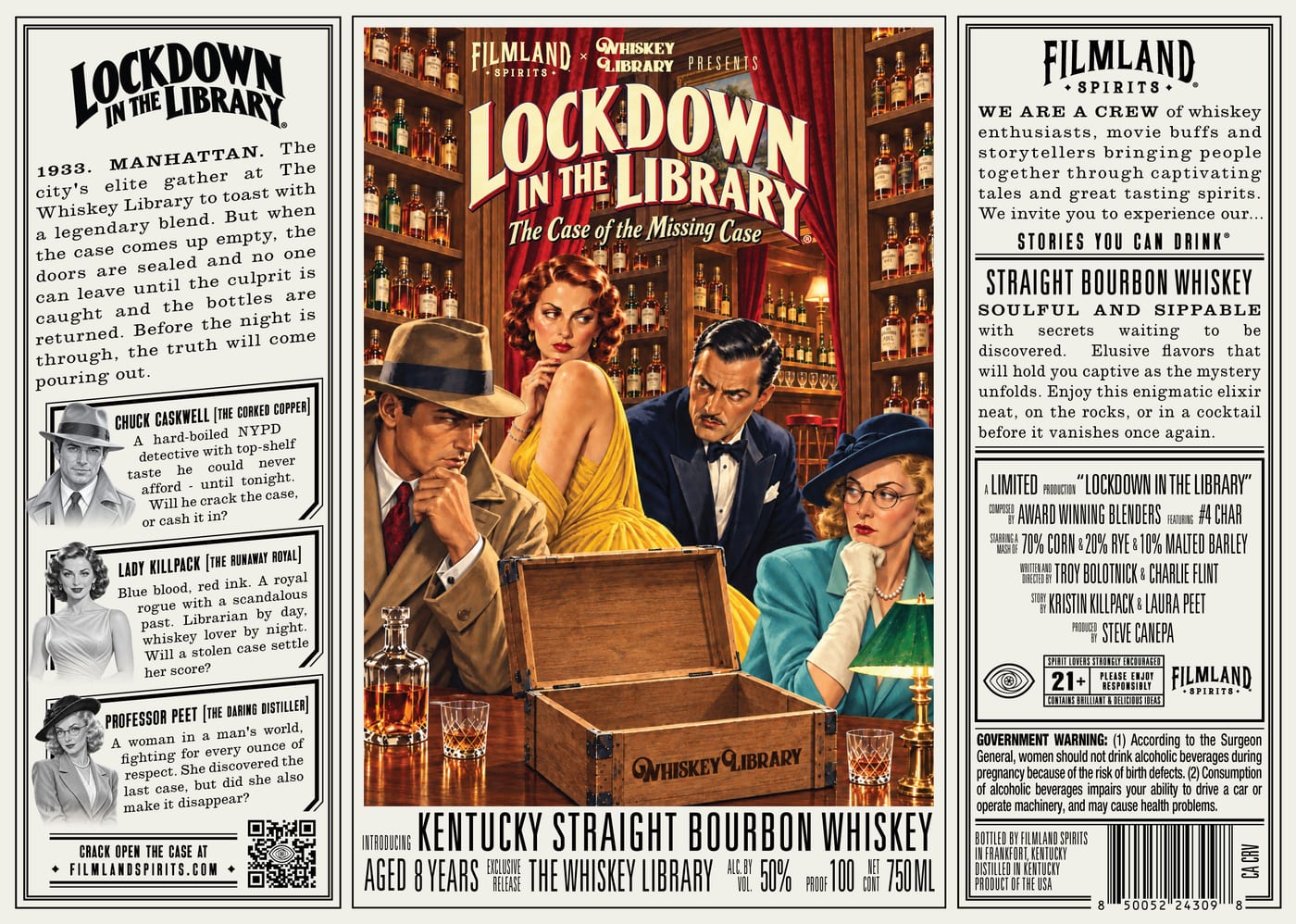 Filmland Spirits label
