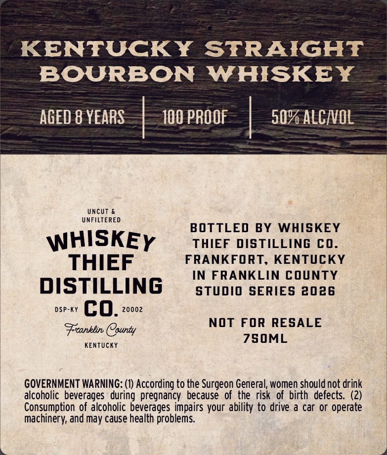 Whiskey Thief Distilling CO. label image 2