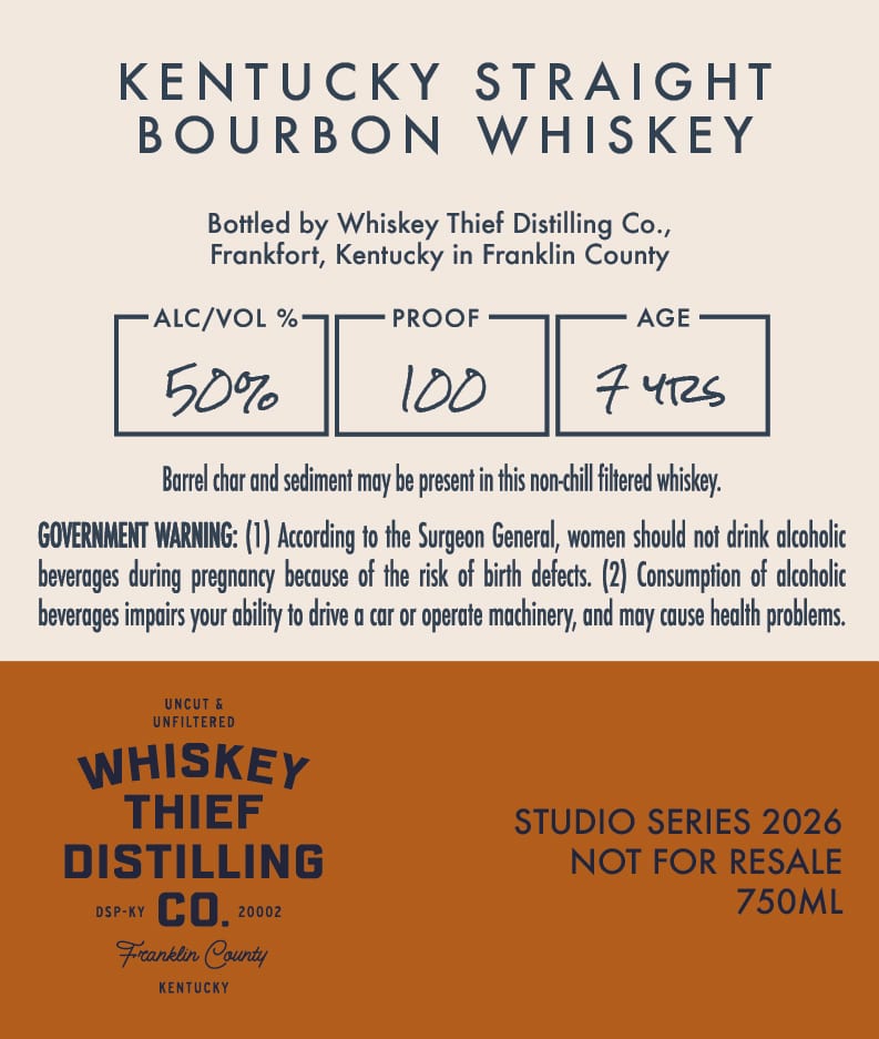 Whiskey Thief Distilling CO. Will And A Way Kentucky Straight Bourbon Whiskey label image 2