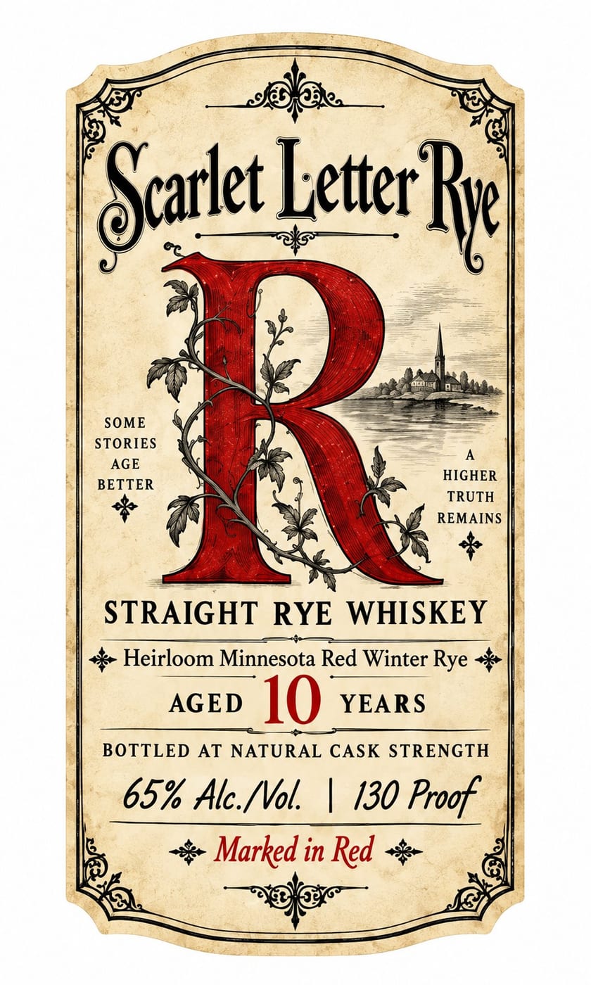 Scarlet Letter Rye label