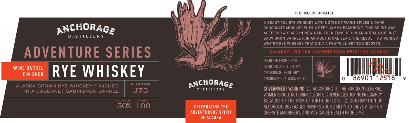 Anchorage Distillery label