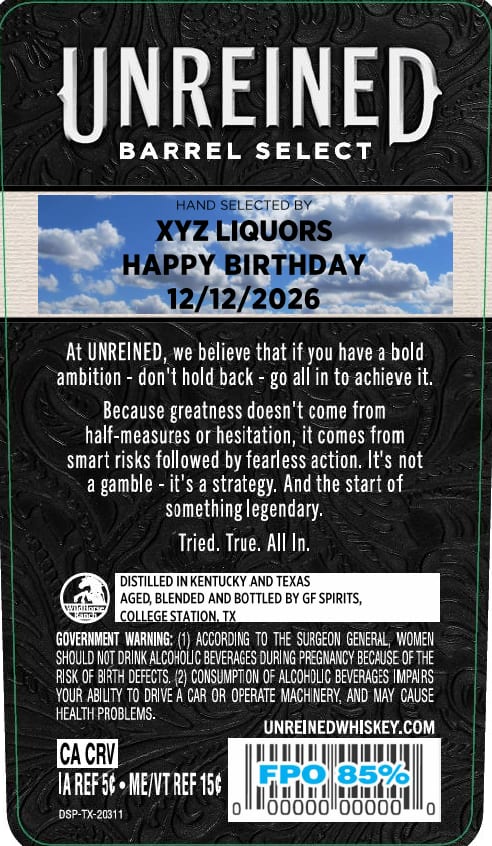 Unreined Barrel Select label image 2