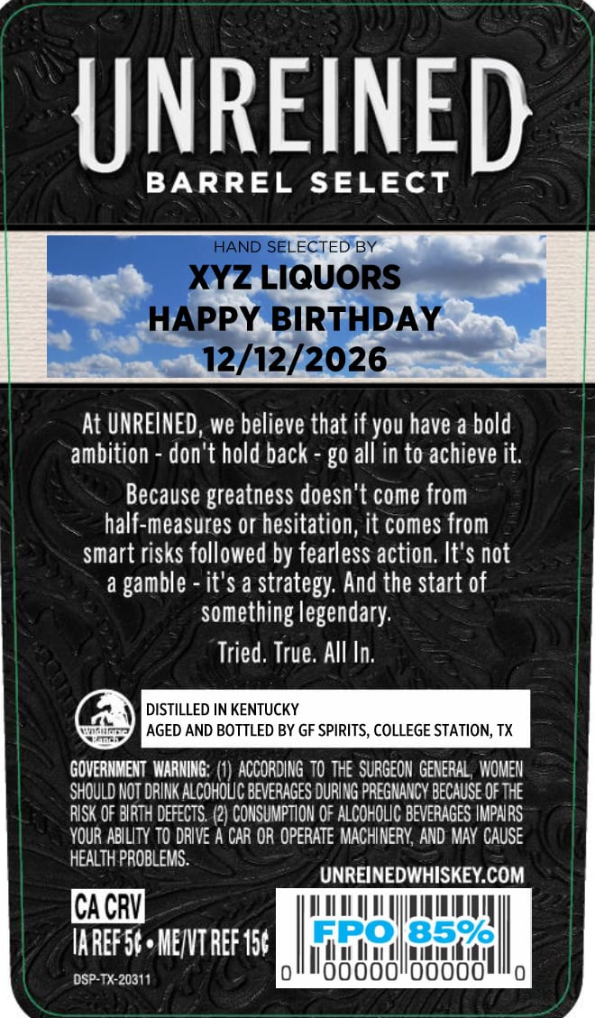 Unreined Barrel Select label image 2