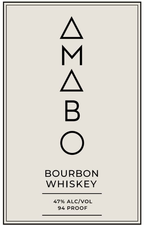 Amabo Bourbon Whiskey label