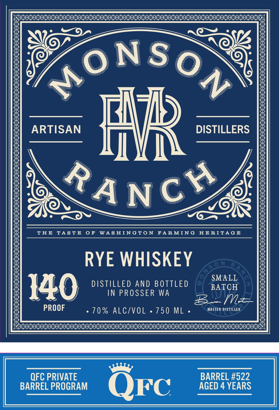 Monson Ranch Distillers label