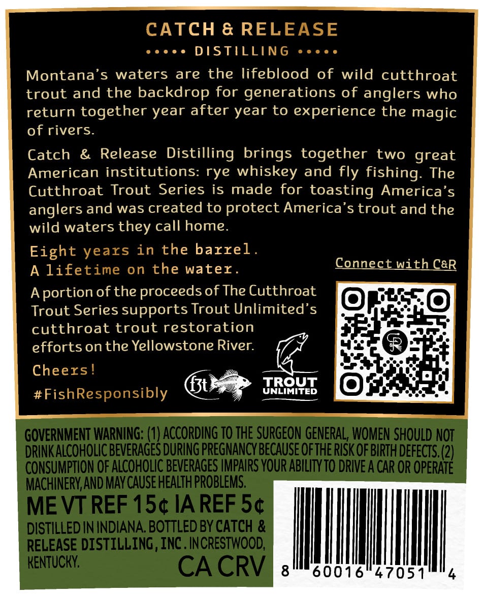 Catch & Release Cutthroat Trout label image 2