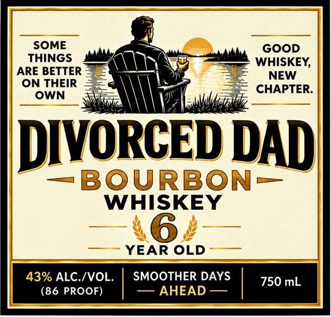 Divorced Dad label