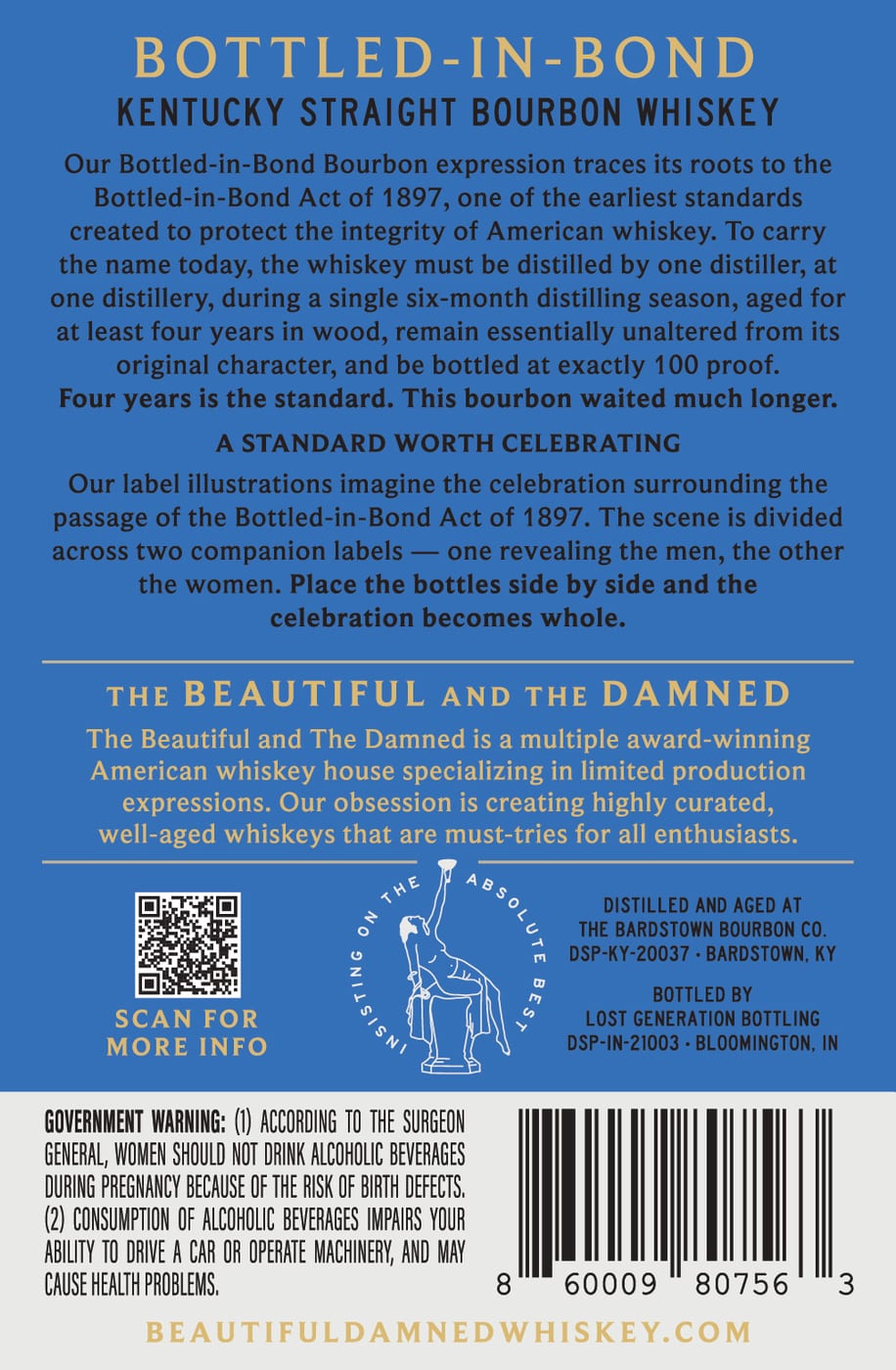 Bottled In Bond label image 2
